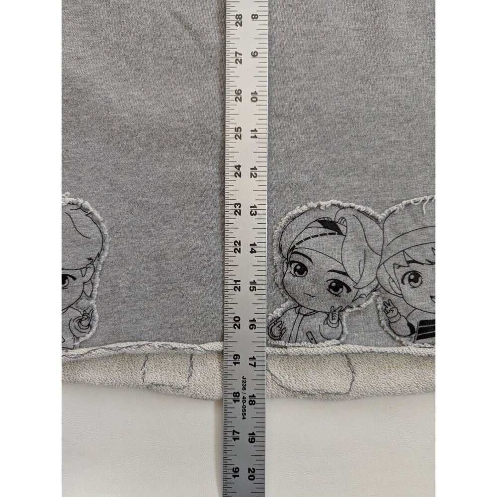 BTS Official Sweatshirt Modified Tiny Tan Cropped Sweatshirt Size M - Picture 11 of 13